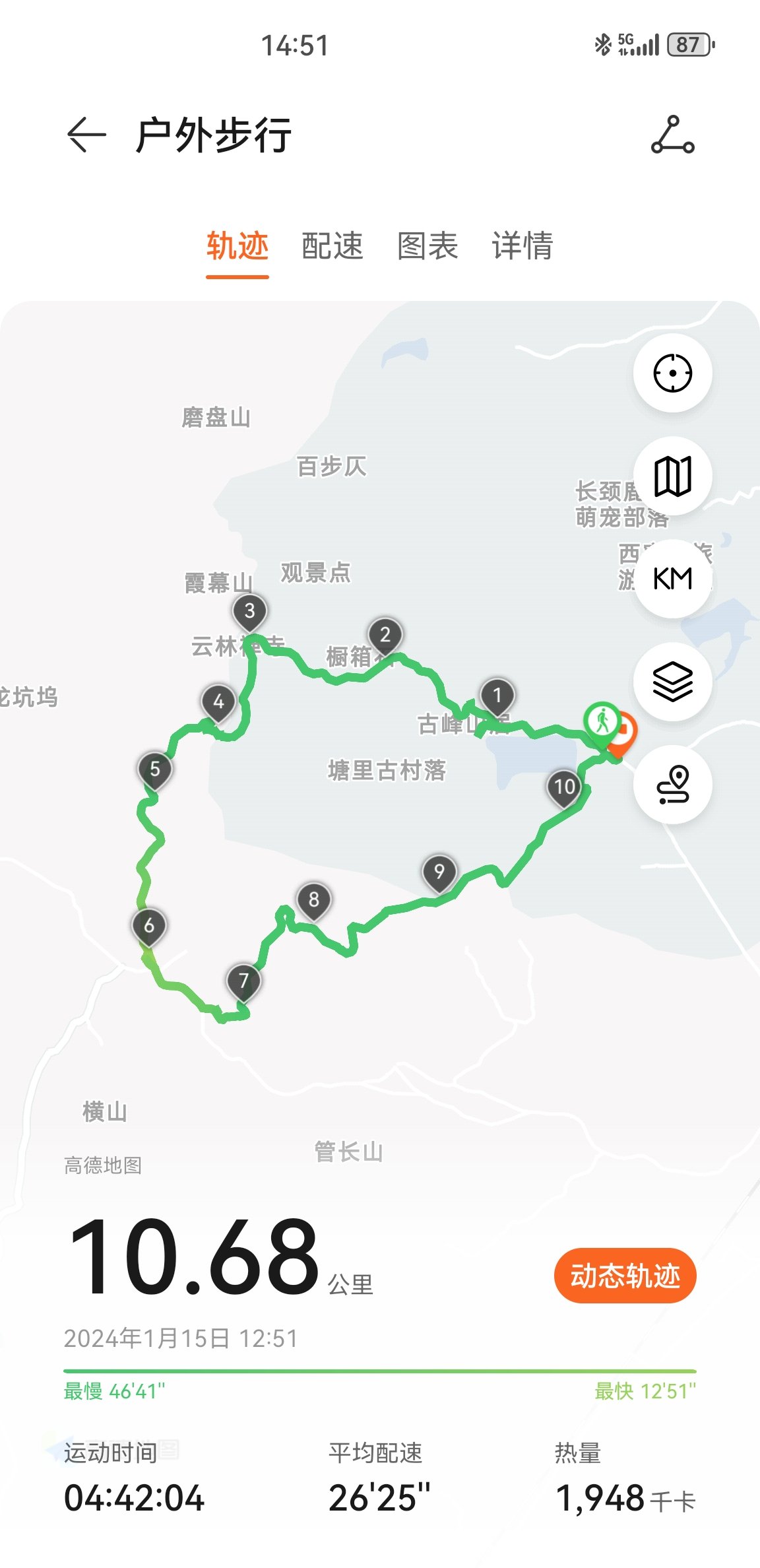 陆羽古道徒步线路图片