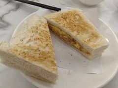 炒蛋咸牛肉三文治-深仔记茶餐厅(亚士厘道店)