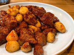 黑蒜子牛肉粒-陈傻子餐厅(世纪都会店)