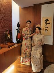-懿沉香中式嫁衣礼服秀禾服龙凤褂马来褂旗袍总店