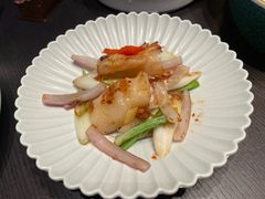 三葱炒花胶-景忆川·川粤菜