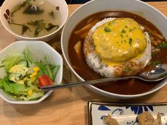 芝士牛肉汉堡咖喱饭-红小满休闲餐厅(十全街店)