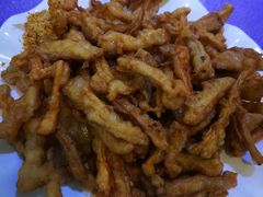 炸鲜菇-钰田大院·碳烤虹鳟鱼·怀柔地道农家菜(雁栖湖店)
