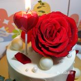 玫瑰见证爱情，纯动物奶油见证品质，这款情人节蛋糕太🉑️了！