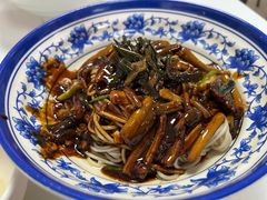 葱油鳝丝蛏子蛤蜊拌面-明呈黄鱼面馆(斜土路店)