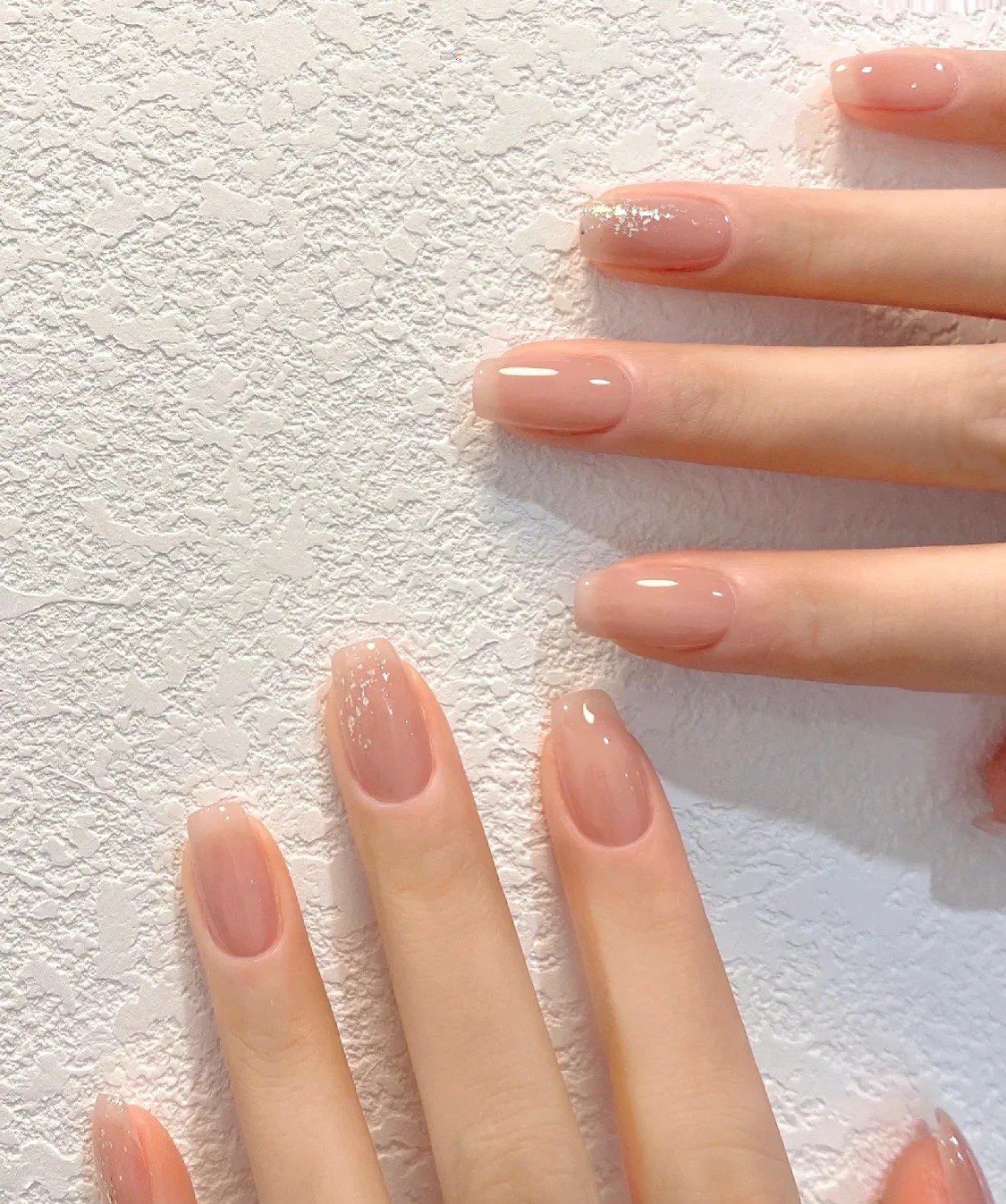 好爱我的新美甲!这种简约风指甲,真是太