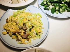 韭黄炒大蛤-日丰园海肠水饺·老字号大连海鲜(和平广场店)