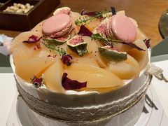 日式白桃淡奶油蛋糕-小苍兰风铃草蛋糕甜品(沈阳店)
