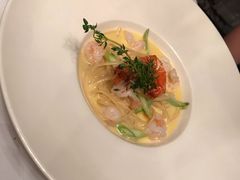 意大利扁面配虾仁、芦笋、奶油汁-casamosaico卡萨马可意大利餐厅