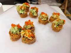 北京咯吱盒配芒果三文鱼-在前门·烤鸭北京菜(五月花广场店)