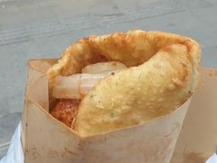 -小红车炸蛋葱油饼