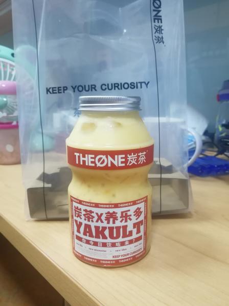 theone炭茶(漫乐城店)-"炭茶新品打卡杨枝甘露养乐多~杨枝甘露的味.