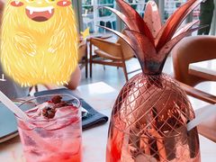 洛神花蓝莓苏打水-城市露台景观餐厅(淮海路店)