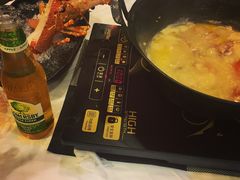 -鲜入围煮花胶鸡海鲜火锅