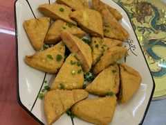香煎黄豆腐-银峰农庄·特色烧鸡·鲜无花果浸鸡