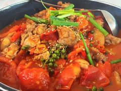 -贵州辣子鸡番茄鸡