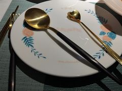 餐具摆设-蜜桃花开·中西融合菜E&W(南长街店)