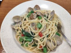 蒜香花蛤菜心辣味意面-萨莉亚(百信广场店)