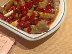 爆炒钉螺-街角等你.大连海鲜烧烤.经典铁板海鲜串(西安路店)