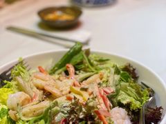 有机蔬果鲜虾沙律-善养山房