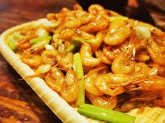五花肉炒河虾-农厨好味·温泉鹅·农家菜