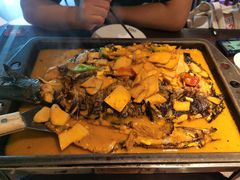 鸡汁杏鲍菇烤清江鱼-江边城外烤全鱼(方庄时代购物中心店)