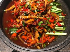 平锅鱿鱼-盛百味·家宴餐厅(霸州分店)