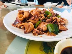 葱炒八爪鱼-七鲜渔港美食餐厅(巽寮湾海景店)
