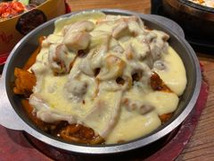 石板芝士鸡肉-撒郎嘿·朝鲜民俗餐馆