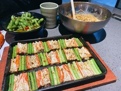 烤蟹柳蒜苗-一棠龙虾•王牌虾球(后湖御华里店)