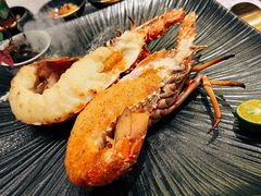 海胆酱烤对虾-一板铁板烧·隐秘一线江景花园餐厅(西湖左岸·天元店)