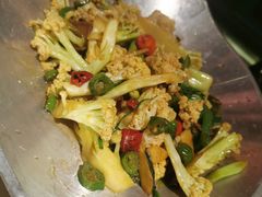 干锅丽水香菇花菜-探花·意境江南菜·唐伯虎文化体验店·松鼠桂鱼(观前店)