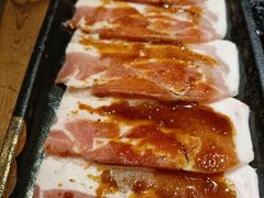 调味猪五花-九田家黑牛烤肉料理(中北镇店)