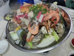 海鲜猪骨煲-凤城康记饭店
