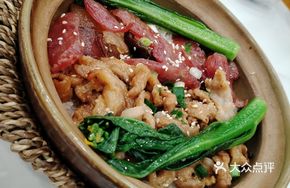 Steamed Rice with Soy Sauce Pork Neck and Cured Meats