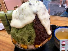 抹茶生乳かき氷-WONDER ICE 萬得冰田(建設路总店)