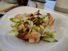 山竹笋凤尾虾-巧克力渔家.小船海鲜胶东菜(万平口店)