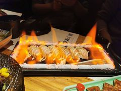火焰寿司拼盘-藤原布二·八佰善会席料理(奥体店)