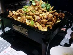 牛蛙+鸡翅，有机花菜，腐竹-炭舍干锅·烤鱼(扬名广场店)