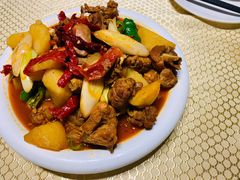 两人份大盘鸡-巴扎美食·新疆菜·西域歌舞表演餐厅(新疆大厦店)