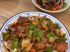 辣子鸡拉条子拌面-贺秦生陕面王(富力城店)