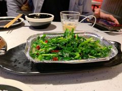锡纸烤韭菜-京韵胡同·酱香羊蝎子火锅涮肉(长寿路店)