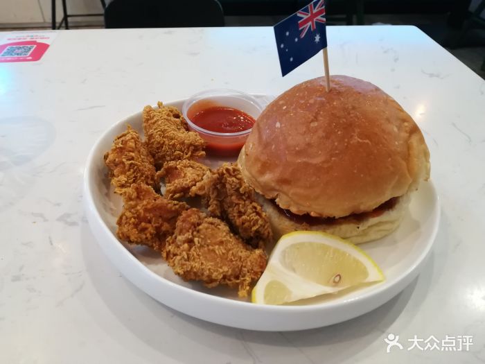 自由汉堡boneshaker鸡米花图片 - 第1张