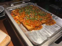 铁板焗鸡蛋豆腐-绿茶餐厅(深圳龙华天虹购物中心店)