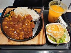 咖喱鸡排饭-乡村基(世纪店)