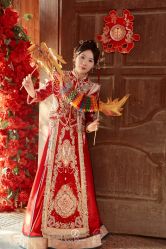 -桃子造型婚纱礼服(凤起广场店)