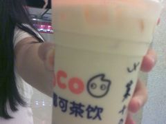 茉香奶茶加珍珠半糖-CoCo都可(新我格广场店)