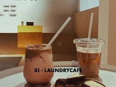 红丝绒泡沫咖啡-XI·LaundryCafe 喜咖自助洗衣咖啡店