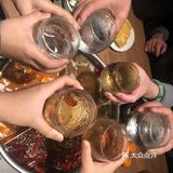 今天火锅吃撑了，超满足