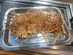 烤金针菇-牧之源炭火烤羊腿(沽源店)
